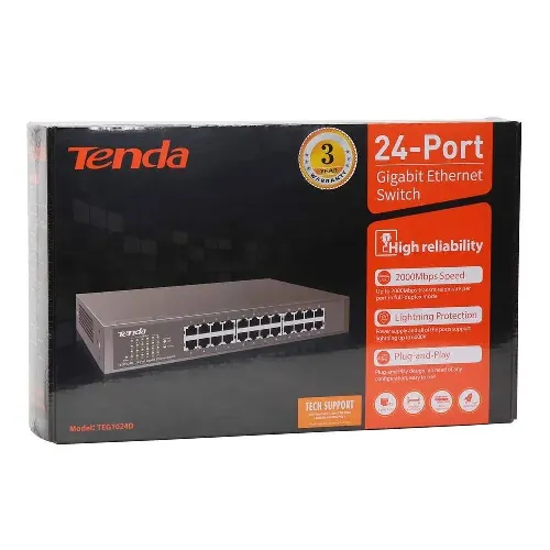 TENDA TEG1024D 10/1000 24 PORT GIGABIT DESKTOP SWITCH