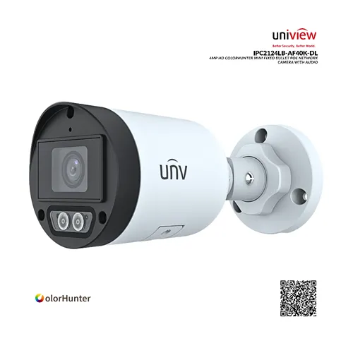 UNV IPC2124LB-AF40K-DL 4MP DUAL LIGHT IP BULLET CAMERA