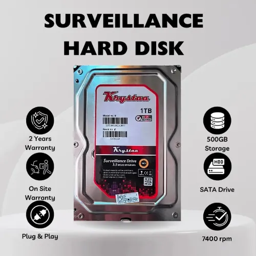 KRYSTA NEW SURVEILLANCE HARD DISC DRIVES (500GB)